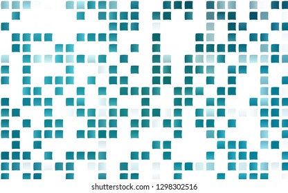 Light BLUE vector template with crystals, rectangles. Rectangles on abstract background with colorful gradient. Smart design for your business advert.
