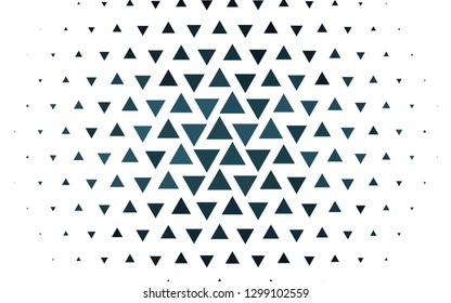 Light BLUE vector template with crystals, triangles. Decorative design in abstract style with triangles. Pattern for busines ad, booklets, leaflets