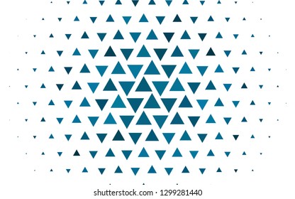 Light BLUE vector template with crystals, triangles. Abstract gradient illustration with triangles. Pattern can be used for websites.