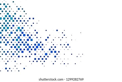 Light BLUE vector template with crystals, rectangles. Abstract gradient illustration with rectangles. The template can be used as a background.