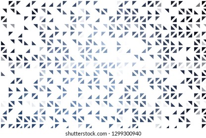 Light BLUE vector template with crystals, triangles. Illustration with set of colorful triangles. Pattern for busines ad, booklets, leaflets