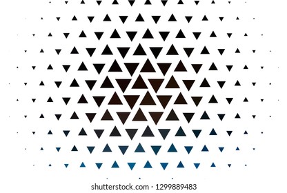 Light BLUE vector template with crystals, triangles. Beautiful illustration with triangles in nature style. Template for wallpapers.
