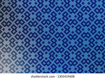 Light BLUE vector template with crystals, rectangles. Abstract gradient illustration with rectangles. Pattern for busines ad, booklets, leaflets