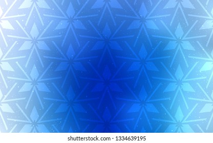 Light BLUE vector template with crystals, triangles. Modern abstract illustration with colorful triangles. Pattern for websites.