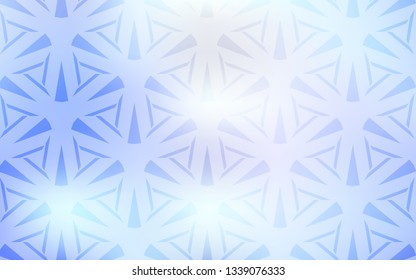 Light BLUE vector template with crystals, triangles. Abstract gradient illustration with triangles. Modern template for landing page.