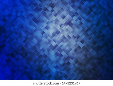 Light BLUE vector template with crystals, rectangles. Glitter abstract illustration with rectangular shapes. Pattern for commercials.