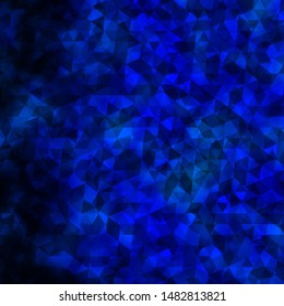 Light BLUE vector template with crystals, triangles. Beautiful illustration with triangles in nature style. Pattern for commercials.