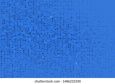 Light BLUE vector template with crystals, triangles. Illustration with set of colorful triangles. Modern template for landing page.
