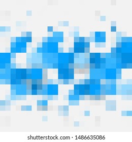 Light Blue,  vector template with crystals, rectangles. Beautiful illustration with rectangles and squares. The template can be used as a background.