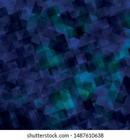 Light BLUE vector template with crystals, triangles. Decorative design in abstract style with triangles. Pattern for commercials.