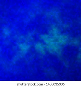 Light BLUE vector template with crystals, triangles. Decorative design in abstract style with triangles. Design for your promotions.