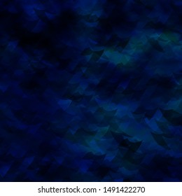 Light BLUE vector template with crystals, triangles. Triangles on abstract background with colorful gradient. Best design for posters, banners.