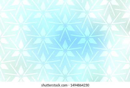 Light BLUE vector template with crystals, triangles. Illustration with set of colorful triangles. Modern template for landing page.