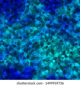 Light BLUE vector template with crystals, triangles. Triangles on abstract background with colorful gradient. Pattern for commercials.