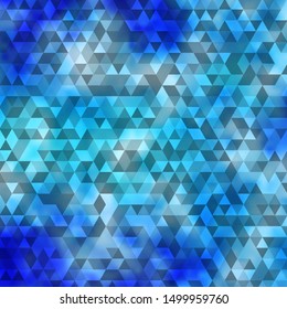 Light BLUE vector template with crystals, triangles. Abstract gradient illustration with triangles. Design for your promotions.