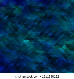 Light BLUE vector template with crystals, triangles. Triangles on abstract background with colorful gradient. Design for your promotions.