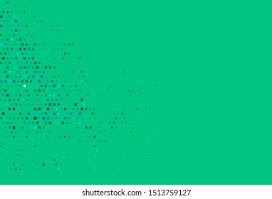 Light BLUE vector template with crystals, rectangles. Beautiful illustration with rectangles and squares. Smart design for your business advert.