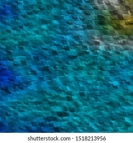 Light BLUE vector template with crystals, triangles. Glitter abstract illustration with triangular shapes. Design for your promotions.