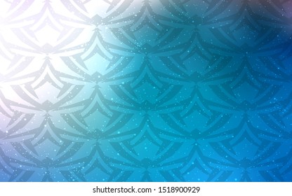 Light BLUE vector template with crystals, triangles. Decorative design in abstract style with triangles. Pattern for commercials.