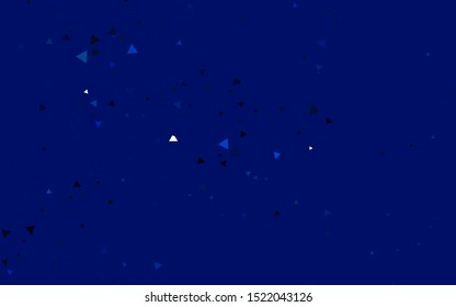 Light BLUE vector template with crystals, triangles. Illustration with set of colorful triangles. Smart design for your business advert.