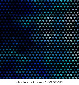 Light BLUE vector template with crystals, triangles. Beautiful illustration with triangles in nature style. Best design for posters, banners.