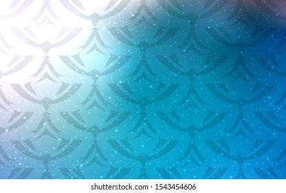 Light BLUE vector template with crystals, triangles. Decorative design in abstract style with triangles. Pattern for commercials.