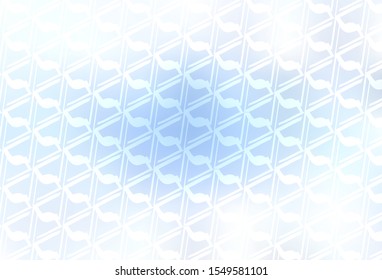 Light BLUE vector template with crystals, triangles. Decorative design in abstract style with triangles. Pattern for busines ad, booklets, leaflets