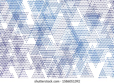 Light BLUE vector template with crystals, circles. Modern abstract illustration with colorful dots, lines. Best design for poster, banner.