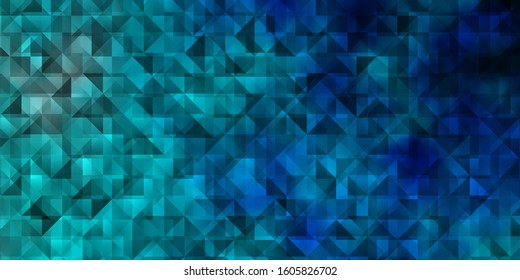 Light BLUE vector template with crystals, triangles. Beautiful illustration with triangles in nature style. Pattern for websites.