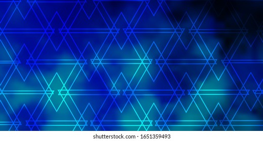 Light BLUE vector template with crystals, triangles. Abstract gradient illustration with triangles. Design for your promotions.