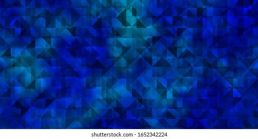 Light BLUE vector template with crystals, triangles. Triangles on abstract background with colorful gradient. Template for landing pages.