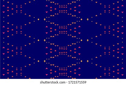 Plantilla vectorial AZUL claro con cristales, triángulos. Ilustración abstracta brillante con formas triangulares. Plan de actividades comerciales, folletos, folletos
