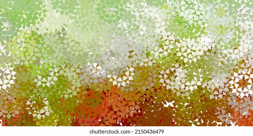 Light blue vector template with crystals, triangles. Illustration with set of colorful triangles. Pattern for booklets, leaflets