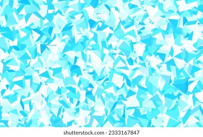 Plantilla de vector BLUE claro con cristales, triángulos. Ilustración abstracta brillante con formas triangulares. Plantilla moderna para la página de inicio.