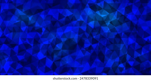 Plantilla de Vector AZUL claro con cristales, triángulos. Diseño decorativo en estilo abstracto con triángulos. Patrón para Sitios web.