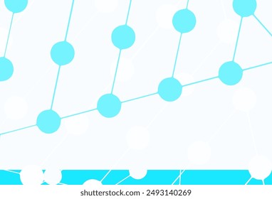 Light BLUE vector template with crystals, circles. Beautiful illustration with circles, triangles in nature style. Modern template for landing page.