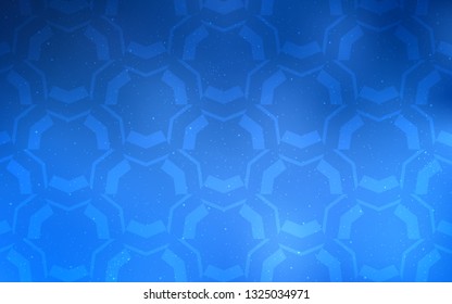 Light BLUE vector template with curved lines. A sample with colorful lines, shapes. Pattern for your business design.