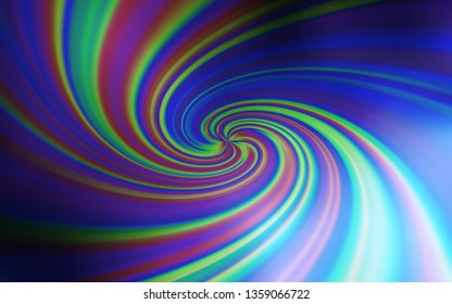 Light BLUE vector template with curved lines. Shining colorful illustration in simple style. Elegant pattern for a brand book.