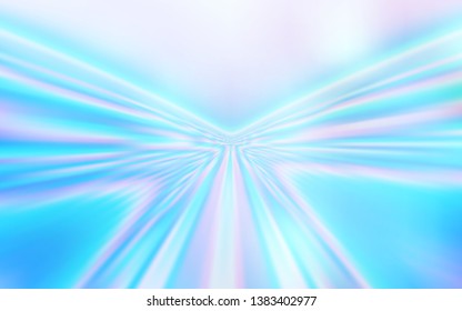 Light BLUE vector template with curved lines. Modern gradient abstract illustration with bandy lines. A completely new design for your business.