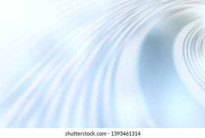 Light BLUE vector template with curved lines. A completely new colorful illustration in simple style. New composition for your brand book.