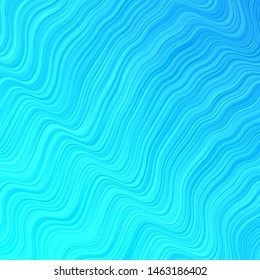 Light BLUE vector template with curved lines. Gradient illustration in simple style with bows. Template for your UI design.