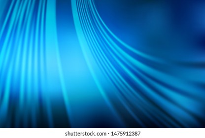 Light BLUE vector template with curved lines. Brand new colorful illustration in simple style. Abstract design for your web site.