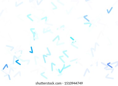Light BLUE vector template with curved lines. Colorful abstract illustration with gradient lines. Abstract design for your web site.