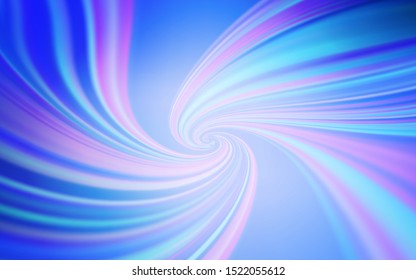 Light BLUE vector template with curved lines. Shining colorful illustration in simple style. Pattern for your business design.