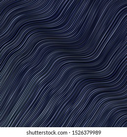 Light BLUE vector template with curved lines. Abstract gradient illustration with wry lines. Smart design for your promotions.