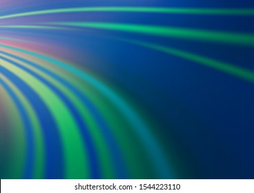 Light BLUE vector template with curved wavy lines,. Colorful illustration in abstract marble style with gradient. A new texture for your  ad, booklets, leaflets.