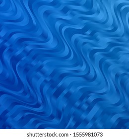 Light BLUE vector template with curved lines. Gradient illustration in simple style with bows. Pattern for websites, landing pages.
