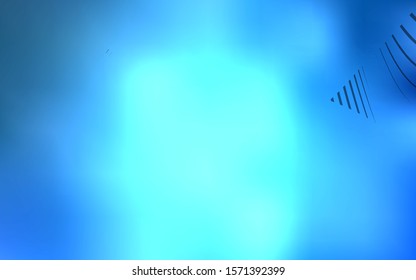 Light BLUE vector template with curved lines. A vague circumflex abstract illustration with gradient. Pattern for your business design.