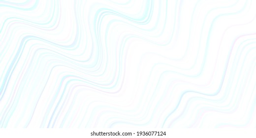 Leuchtende BLAU-Vektorvorlage mit geschwungenen Linien. Abstrakte Illustration mit wry lines. Abstrakter Stil für Ihr Business-Design.