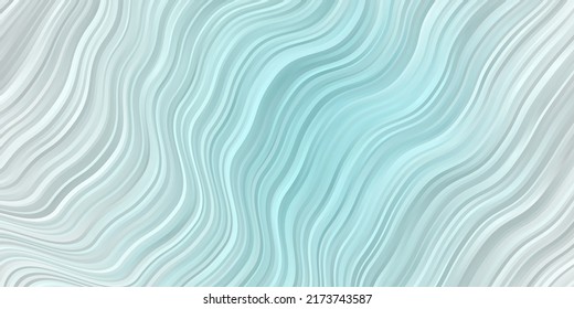 Light BLUE vector template with curved lines. Bright illustration with gradient circular arcs. Template for your UI design.
